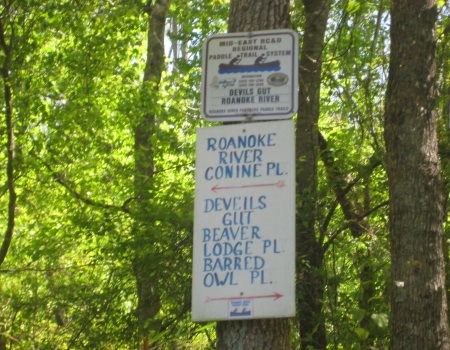 beaver lodge, sign on tree